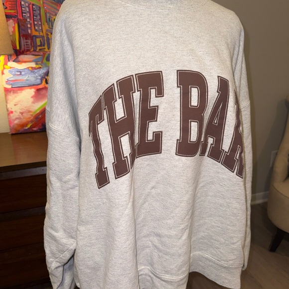 The Bar Sweatshirt Heather Grey/Brown - Picture 2 of 6
